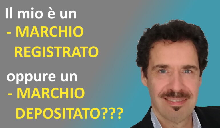 copertina video dal titolo Il mio è un “Marchio Registrato” o un “Marchio Depositato”?