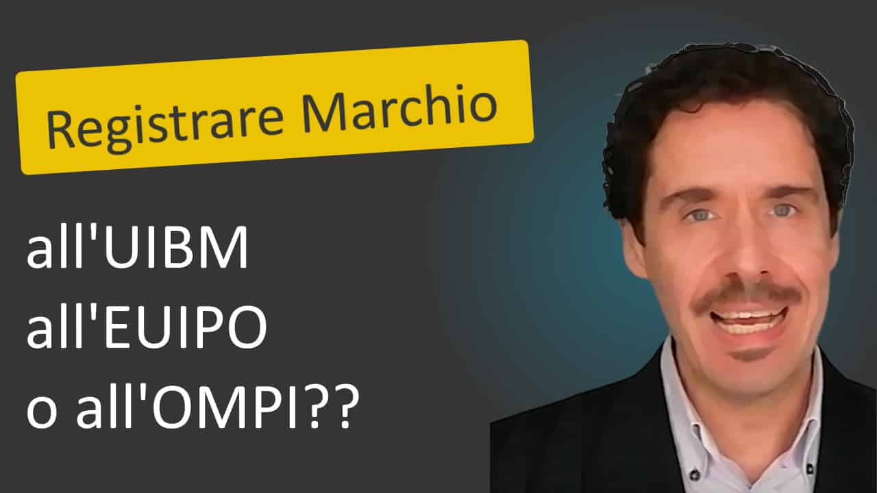 copertina video dal titolo: Registrazione marchio UIBM, EUIPO, OMPI/WIPO